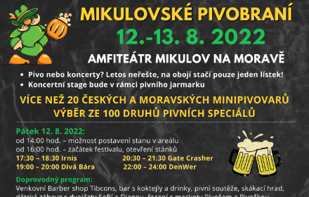 Mikulovské Pivobraní 2022 - Program
